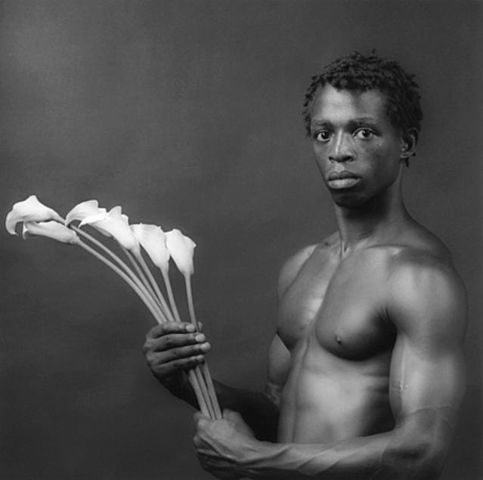 "Dennis Speight with Calla Lilies"