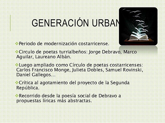 La generación urbana