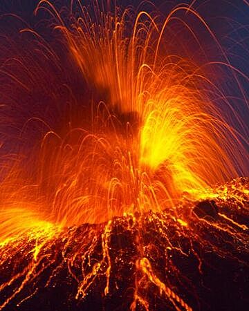 Que es un volcán y como se genera una erupción volcánica