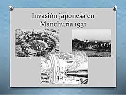 1931 invasión japonesa de Manchuria