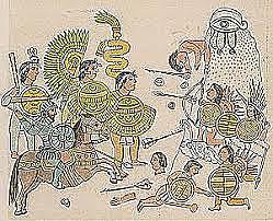 >Llegada de Nuño Beltrán a Tzintzuntzan