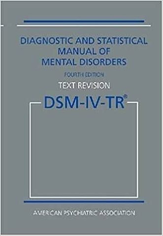 DSM - IV - TR
