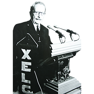 Primera transmisión por radio desde el Colegio