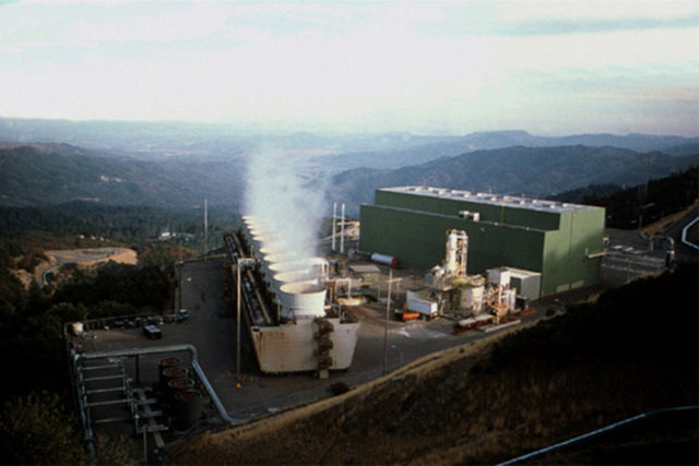 First geothermal plant