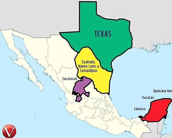 Independencia de algunos estados.