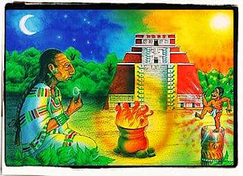 El rey de Uxmal arrasa Mayapan y asesina a toda la familia real.