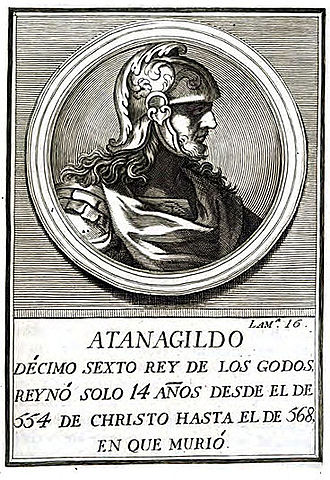 Reino visigodo de Toledo con Atanagildo