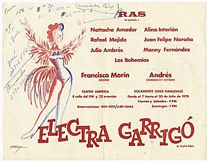 Primera representación de "Electra Garrigó"