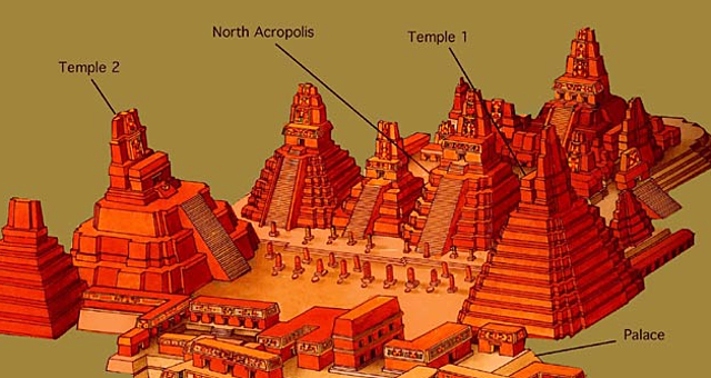Se suspenden las construcciones en Tikal , lo cual marca el inicio del ocaso de la ciudad.