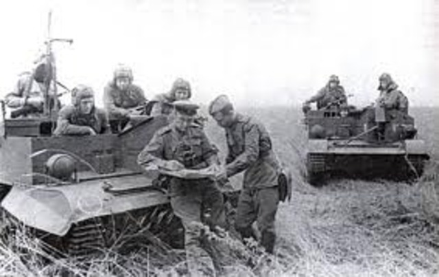 The Red Army pushes forward