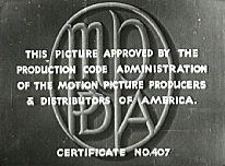 Hays (Production) Code established