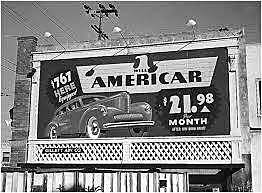 Primeras vallas publicitarias.