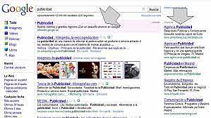 Publicidad en textos.