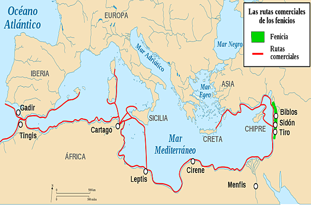 28.	Colonizaciones fenicias