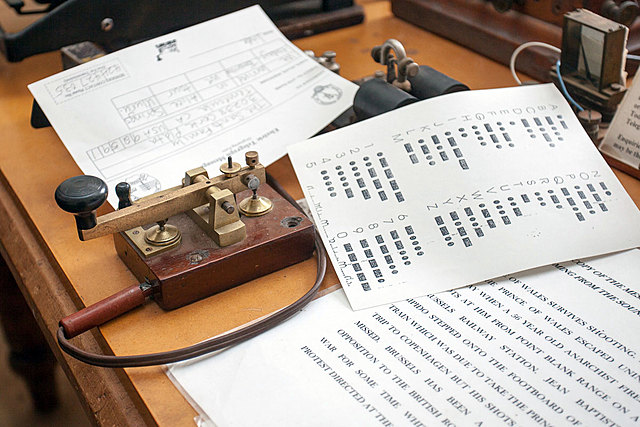 The Morse code and the telegraph