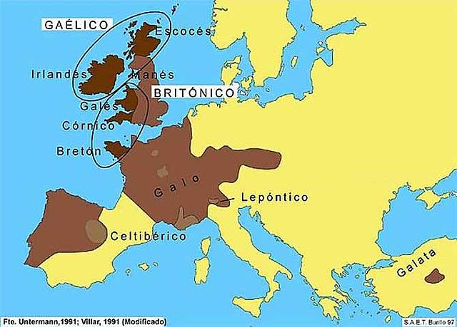 Llegada de los Celtas