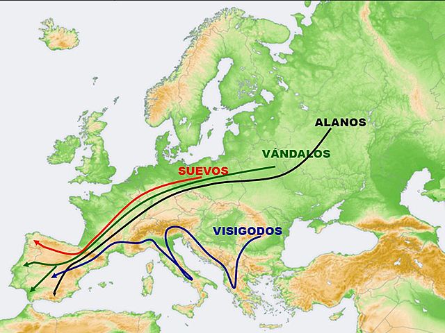 Invasión de Suevos, Alanos y Vándalos