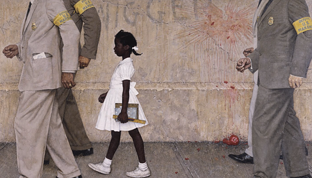 Brown vs. Board of Education (Image: Rockwell, 1963)