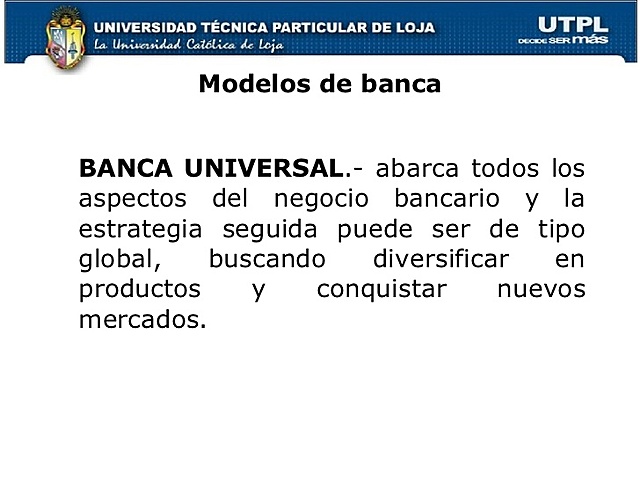 MODELO BANCA UNIVERSAL
