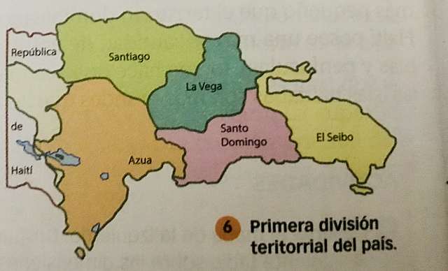 Primera división territorial de Rep.Dom