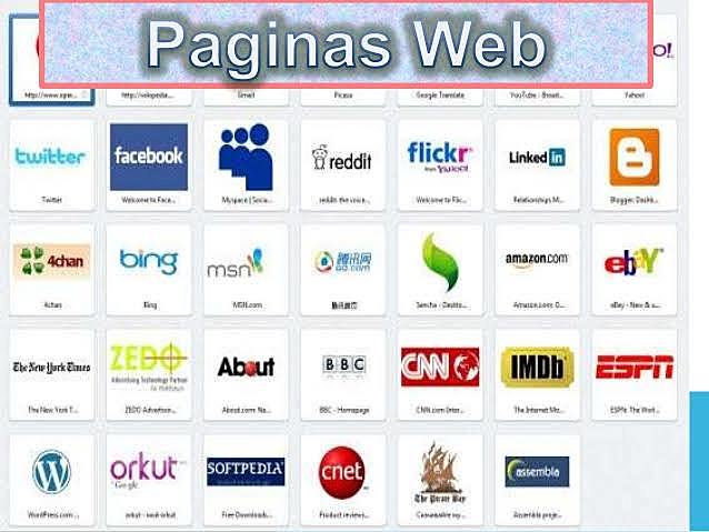 Páginas web