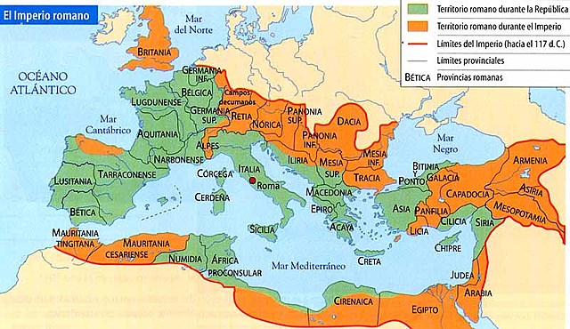 Conquistas del imperio Romano