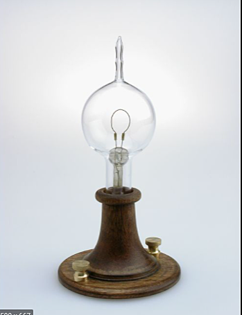 Thomas Edison brings light to the world with the light bulb