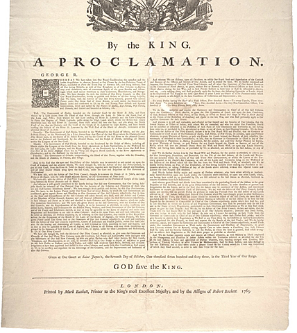 Proclamation of 1763