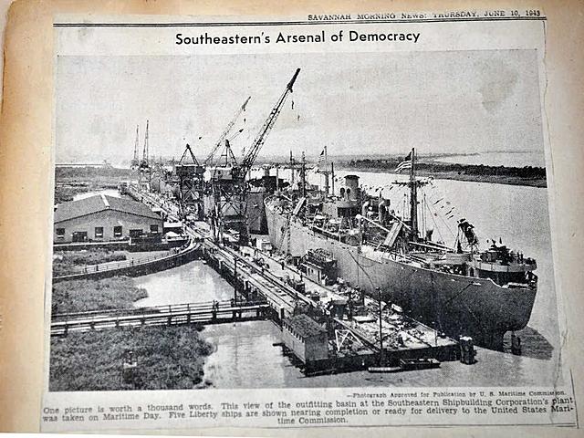 Coastal Georgia Becomes WWII Ship Building Hub