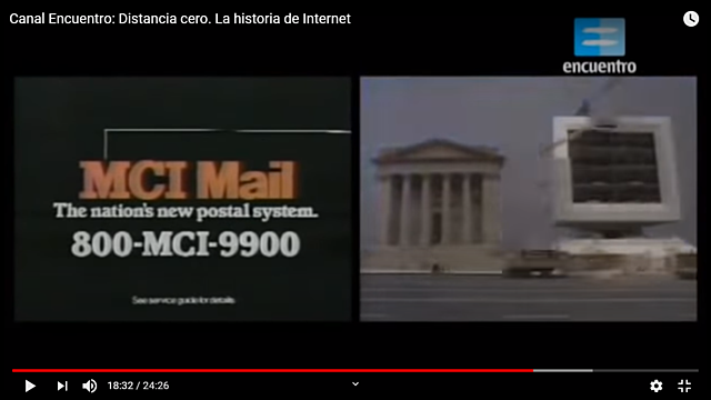 se aprobó la primera conexión privada a internet MCI mail