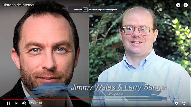 Jimmy Wales y Larry Sangen crean Wikipedia