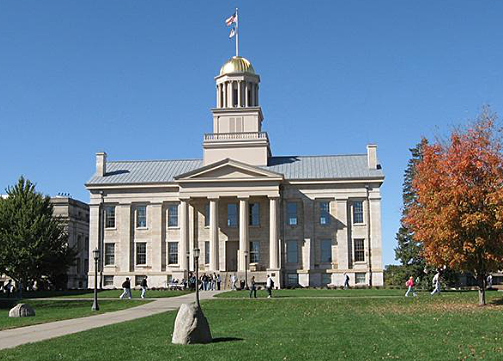 The University of Iowa is the first state university "to admit men and women on a equal basis"