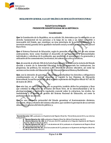 Ley Orgánica de los Servicios Educativos