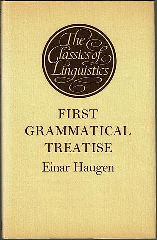 The first grammatical treatise. Twelfth century