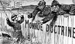 The Roosevelt Corollary to the Monroe doctrine declares the U.S. right to intervene in the Wesern Hem