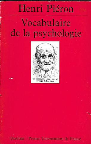 Palabra psicopedagogía en "Vocabulaire de la Psychologíe"