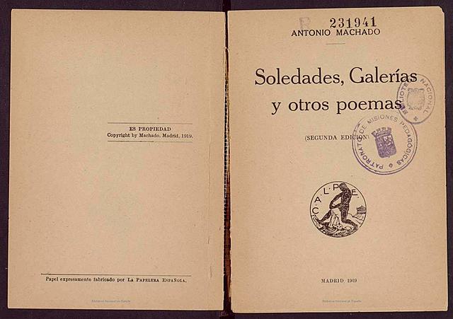 “Soledades, galerías y otros poemas”