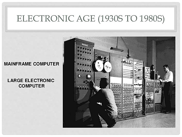 ELECTRONIC AGE (1930S TO 1980S)