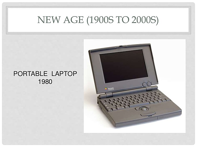 NEW/ INFORMATION AGE (1900S TO 2000S)