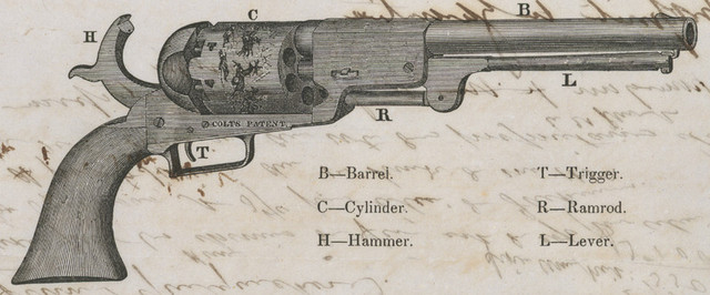 Samuel Colt invents the revolver