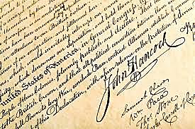 The Delegates began to sign the Declaration of Independence