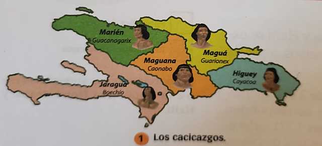 División de la isla antes de los españoles.