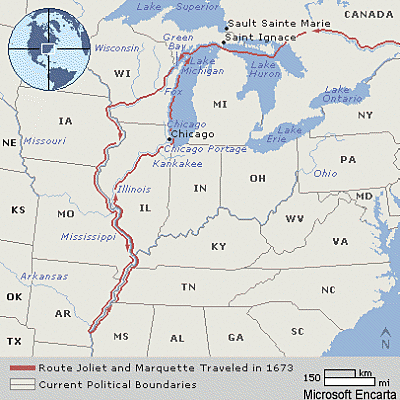 Louis Joilet and Jacques Marquette Sailed for France