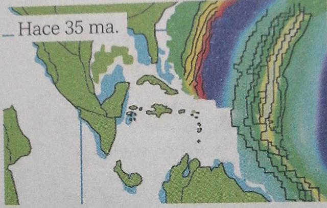 Origen del mar caribe y el archipiélago antillano (Primera etapa) (Hace 200 Millones de años)