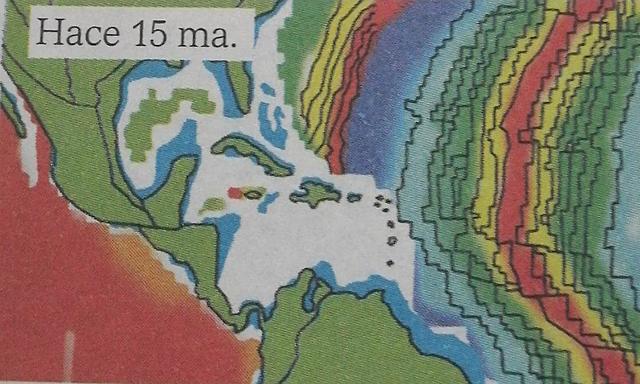 Origen del mar caribe y el archipiélago antillano (Segunda etapa) (Hace 200 Millones de años)