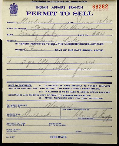 The Indian Act Section 141 - 1920