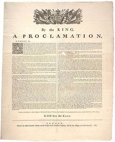 Proclamation of 1763