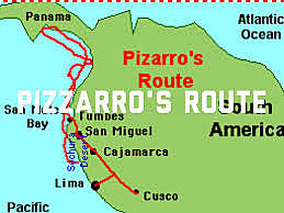 Franciso Pizarro sailed for Spain