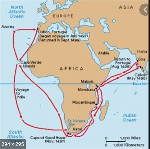 Prince Henry made it around the tip of Africa