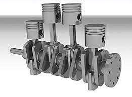 Motor a cuatro tiempos de gasolina